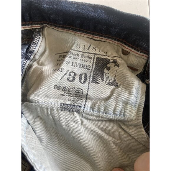 Levi Andy Warhol  Lot LV002 61 Of 600 Men 30X31 Selvedge Grunge Jeans Rare 501 - Picture 8 of 11